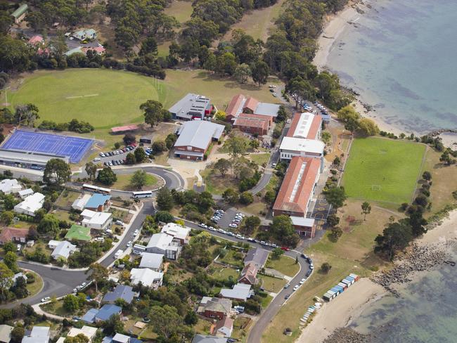 CROWDED: Taroona High School.