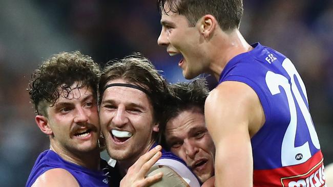 The Bulldogs won a thrilling twilight preliminary final against the Giants last year. Picture: Getty Images