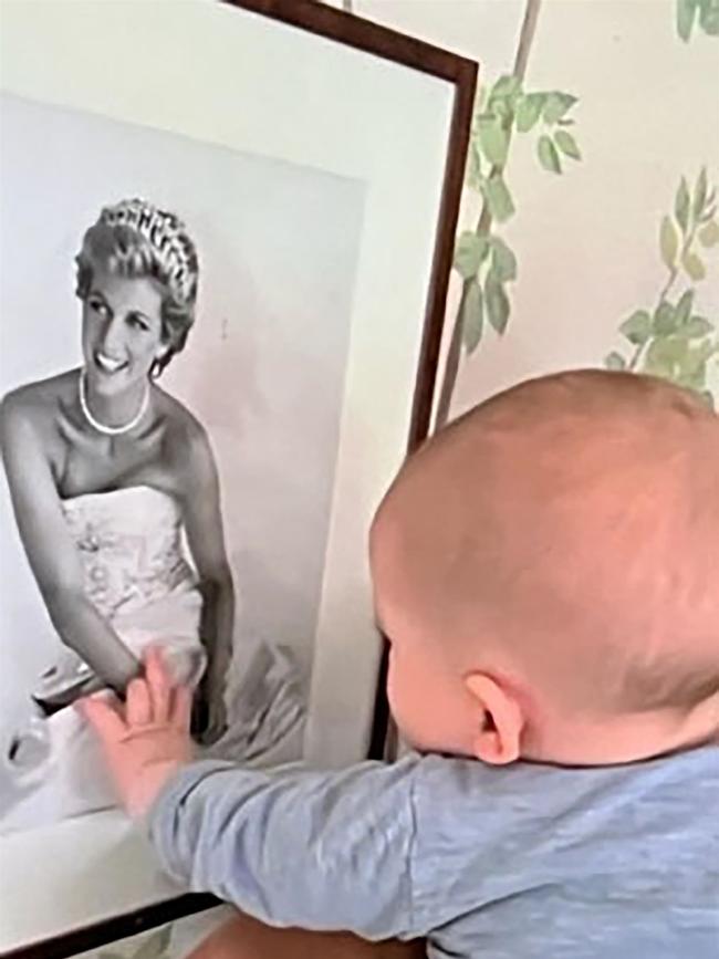 Archie with a photo of his grandmother. Picture: Netflix