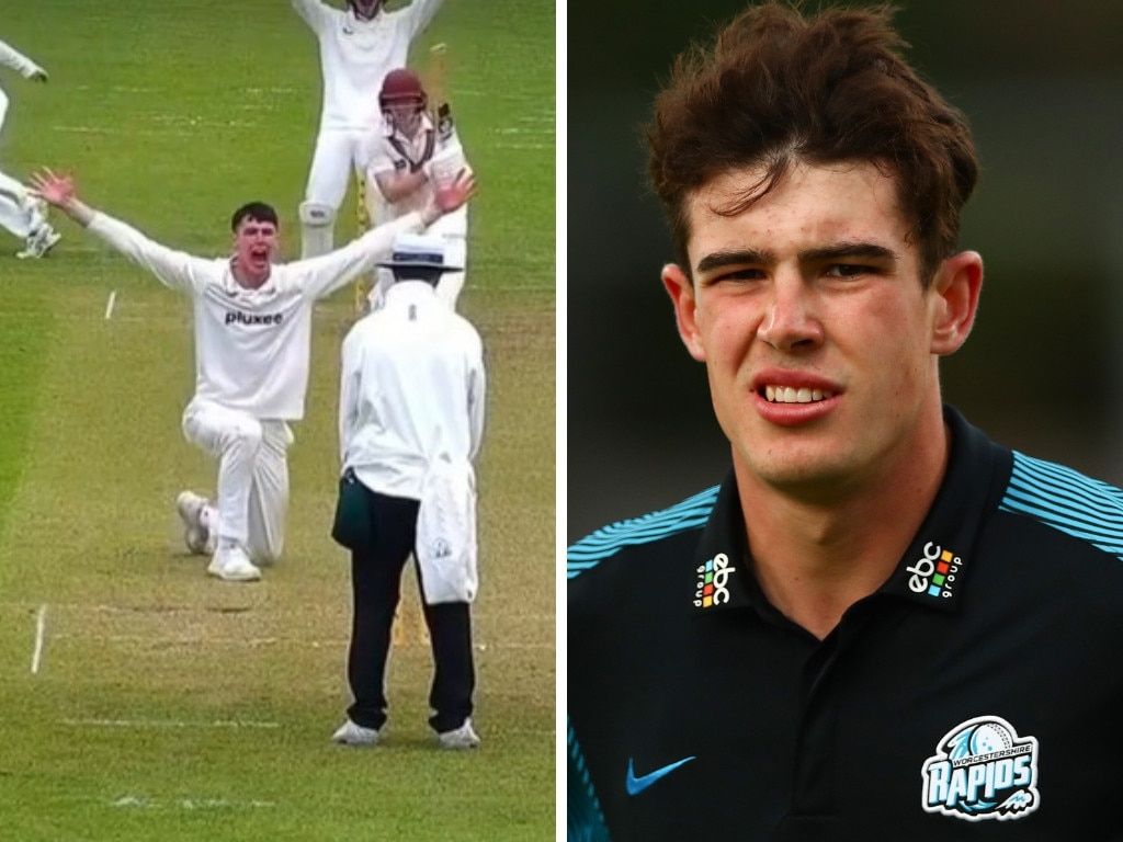 Josh Baker was bowling just hours before his death. Photo: Getty and Worcester Cricket Club.