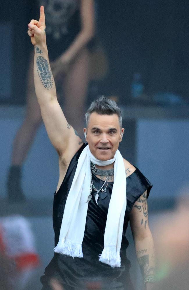 Superstar Robbie Williams has some of the best parenting advice a paediatrician has heard. Picture: Mark Wilson