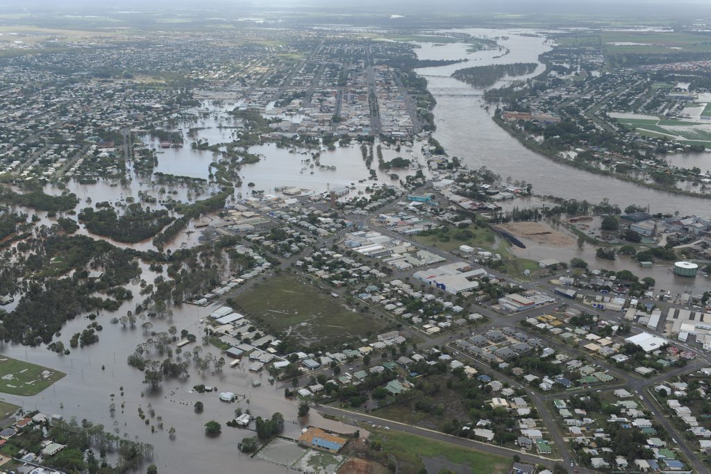 Bundaberg aerial flood pics Townsville Bulletin