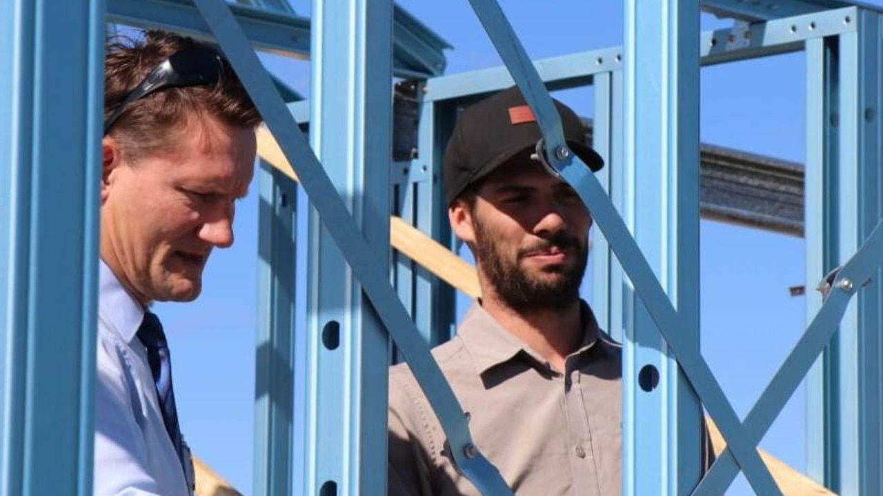 Jackson Adams (right) is the construction manager of Richard Adams Homes which was founded by his parents Richard (left) and Mandy Adams in Toowoomba in 1986 and has since expanded into Warwick, Stanthorpe and other areas of the Darling Downs.