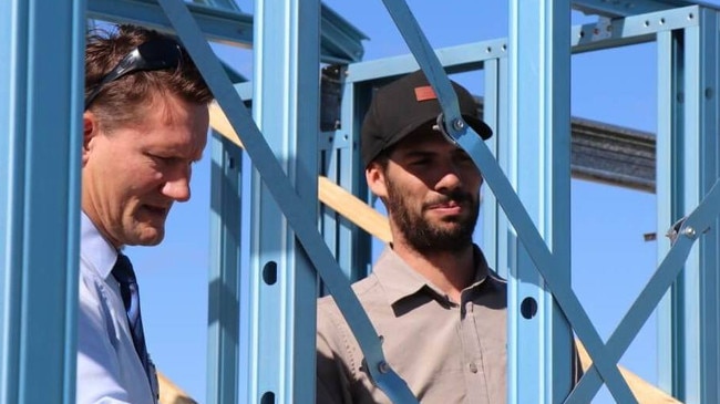 Jackson Adams (right) is the construction manager of Richard Adams Homes which was founded by his parents Richard (left) and Mandy Adams in Toowoomba in 1986 and has since expanded into Warwick, Stanthorpe and other areas of the Darling Downs.