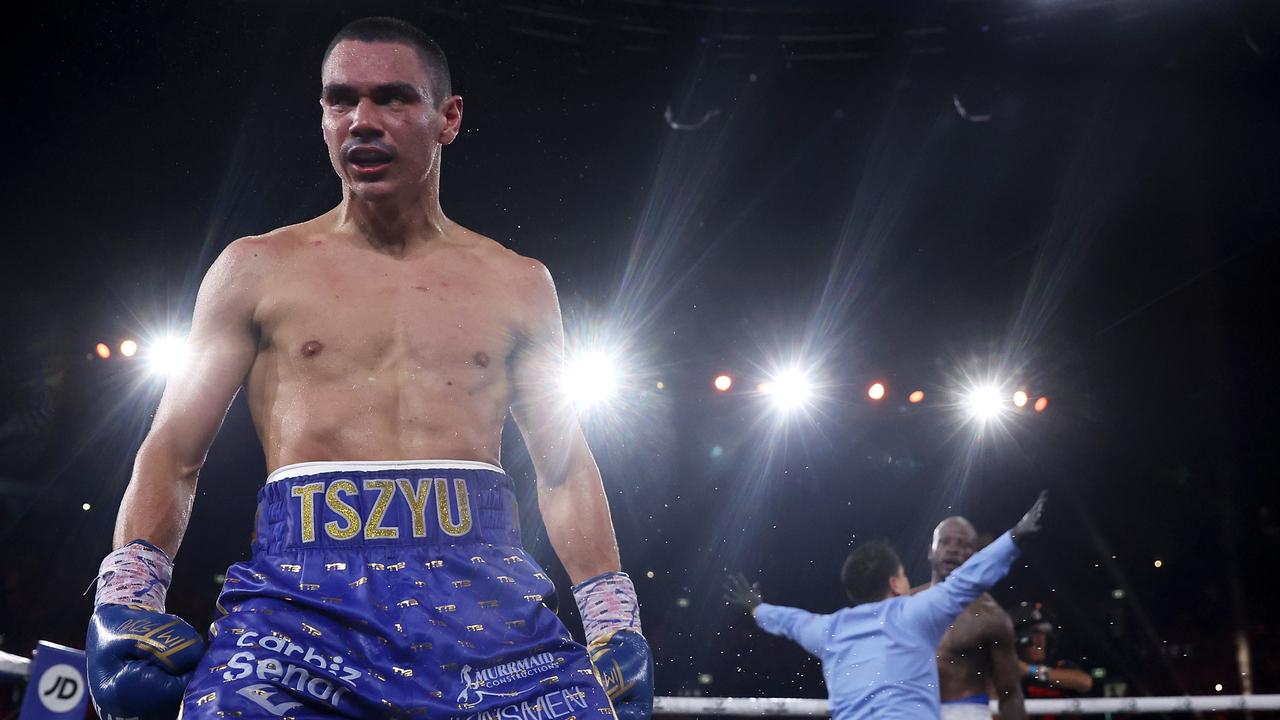 Boxing news 2023 Tim Tszyu defeats Tony Harrison fight result, knockout video, interview, Twitter reaction to Aussie star win