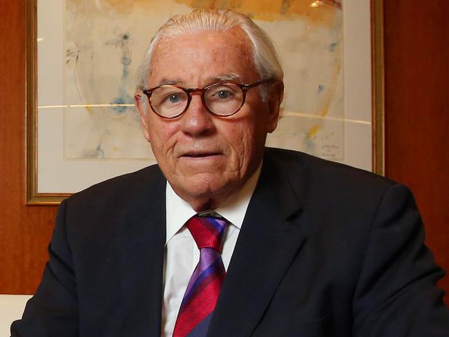 Colin Bell from Bell Potter securities at his Melbourne office. Picture: Aaron Francis/The Australian.