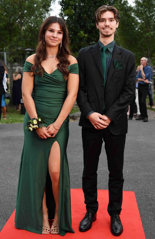 Partner and Edward Hemberg at Nambour State College School Formal. Picture: Patrick Woods.