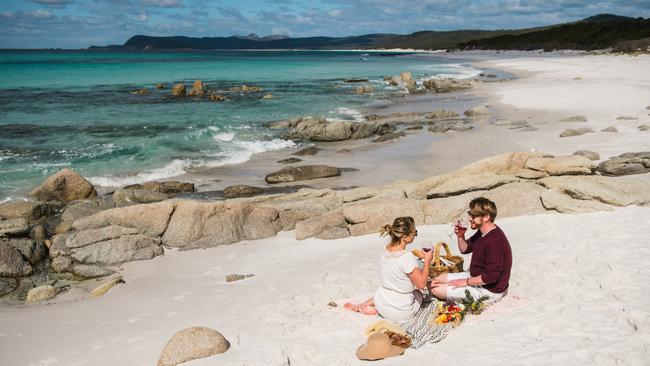 The Friendly Beaches form part of Freycinet National Park. Picture: Stuart Gibson