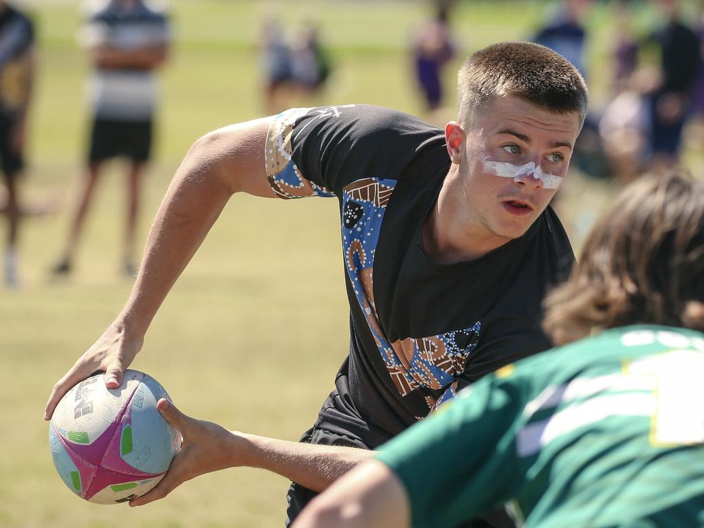 Iona College V Pine Rivers State High at the 2024 Gold Coast Titans All Schools Touch Football Picture: Glenn Campbell