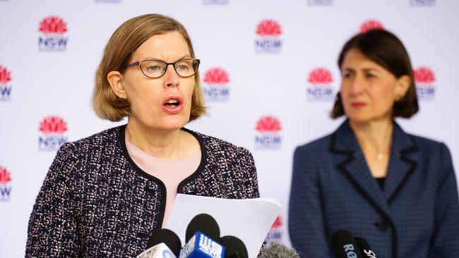 Dr Kerry Chant with NSW Premier Gladys Berejiklian. Picture: NCA NewsWire / Gaye Gerard