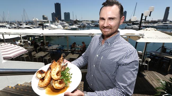 Manager Jayson Tyler from Omeros Bros on the Gold Coast. Photograph: Jason O'Brien