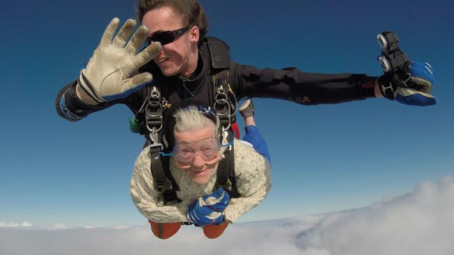 Irene, the legend, has already jumped out of a plane to celebrate her 100th birthday.