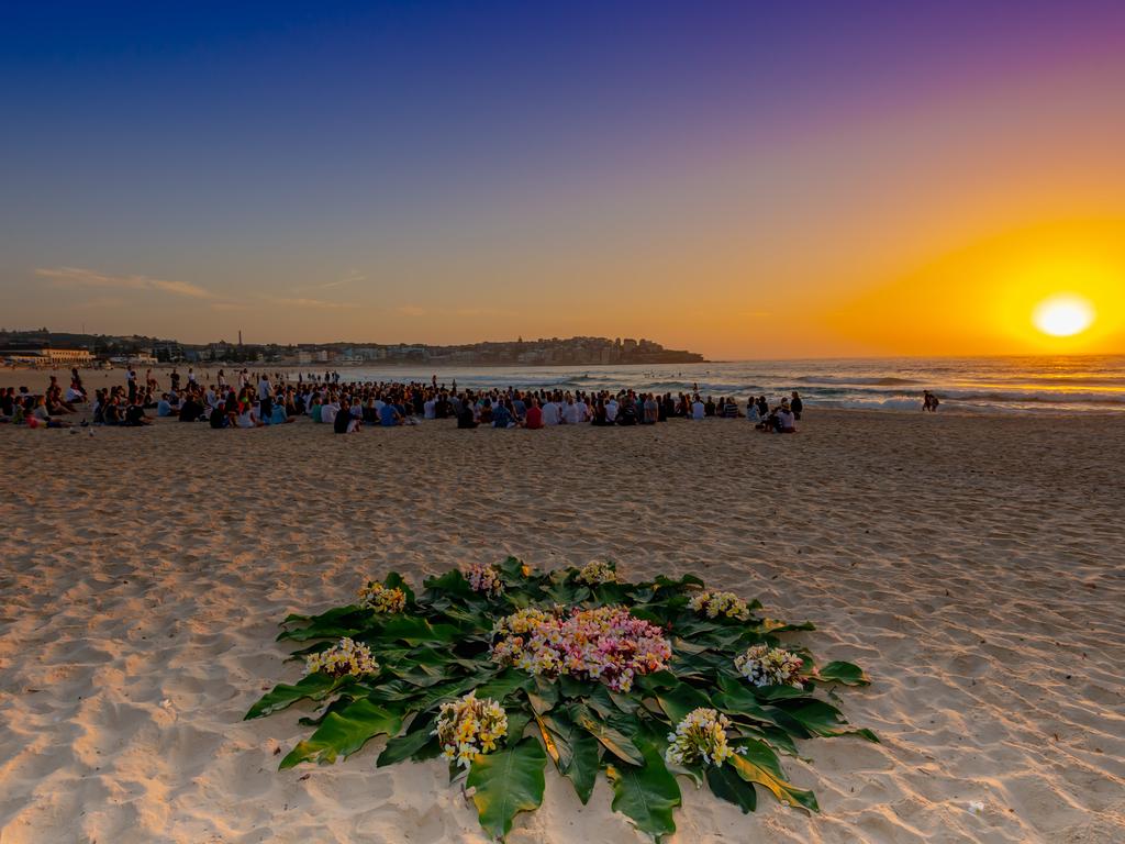 Annalise Braakensiek Memorial held at Bondi Beach around 6am Wednesday January 16 Image Picture: Monique Harmer