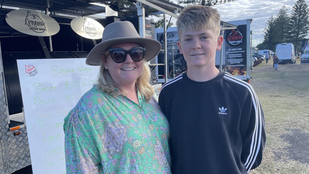 Amy Hudson and Eli Hudson, 14, from Port Macquarie. Picture: Savannah Pocock