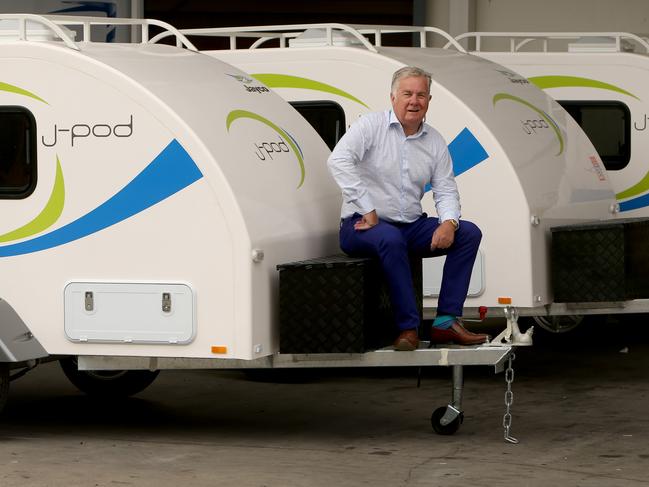 Jayco Caravans founder Gerry Ryan at the company's headquarters.