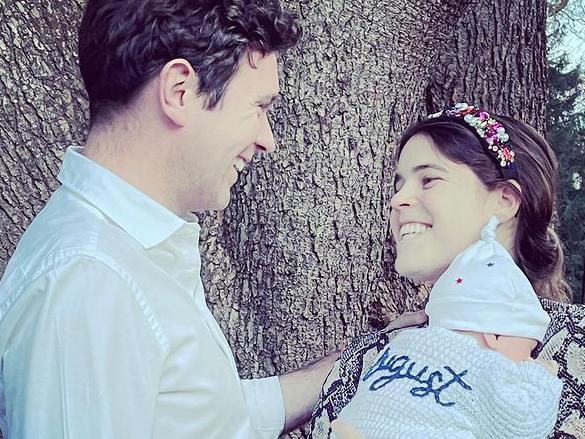 Princess Eugenie and Jack Brooksbank with their son, August.