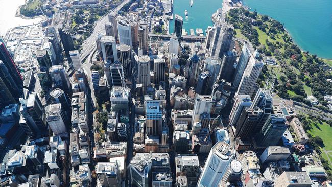 Office occupancy in the Sydney CBD stood at 48 per cent in February. Picture: John Feder