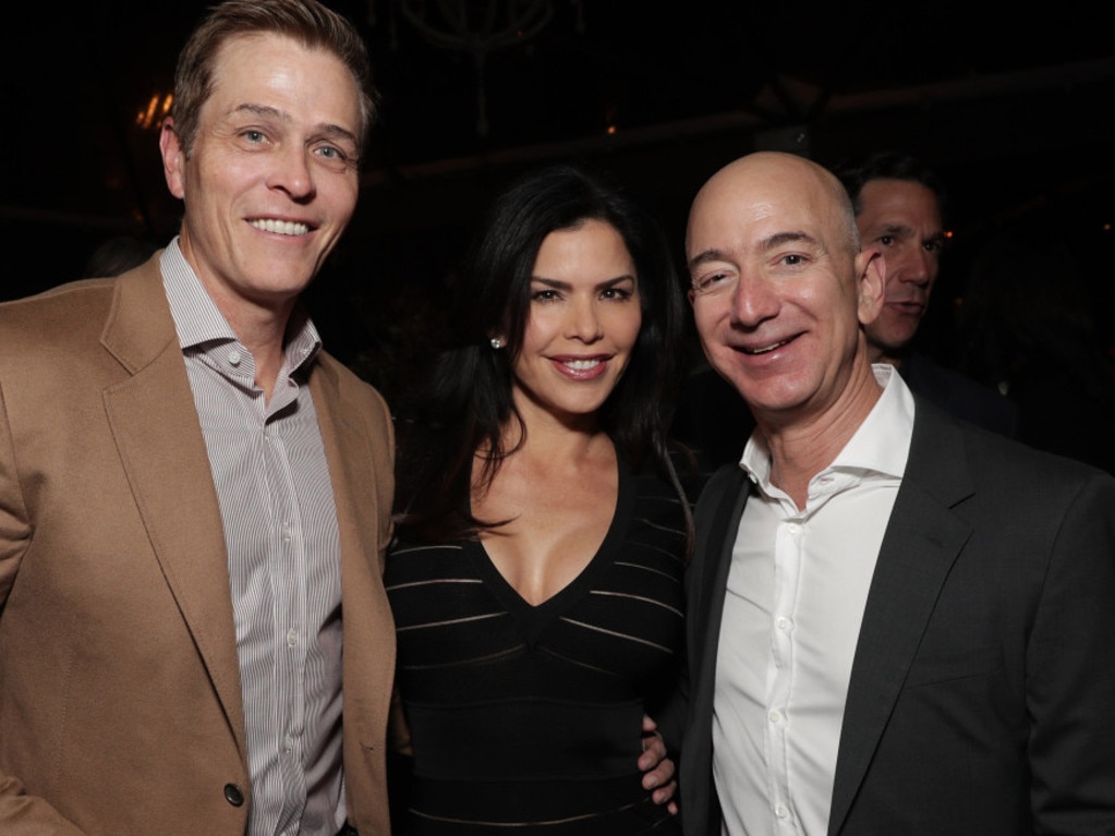 Patrick Whitesell, Lauren Sanchez and Jeff Bezos