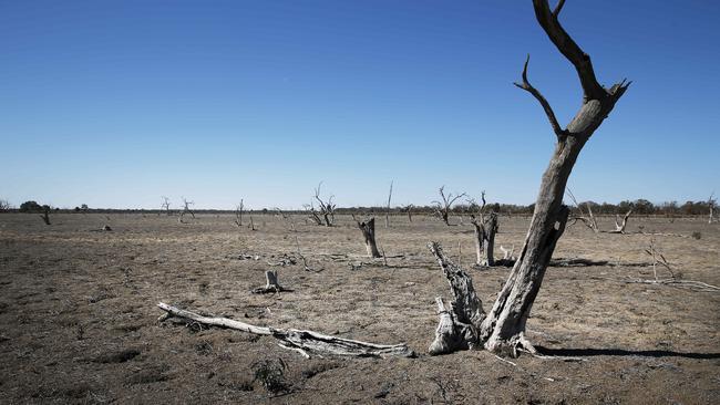 Dry Tandure Lake bed in outback NSW. Picture Rohan Kelly.