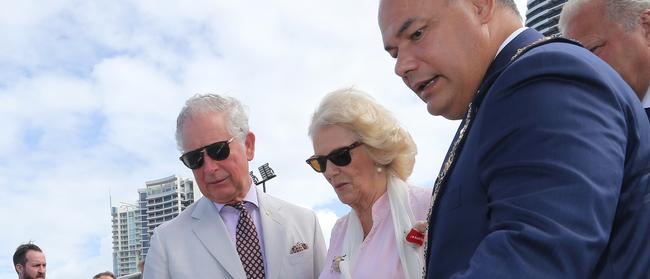 Mayor Tom Tate with Prince Charles, Duchess of Cornwall Camilla Parker-Bowles and Mayor Tom Tate.. Picture Glenn Hampson