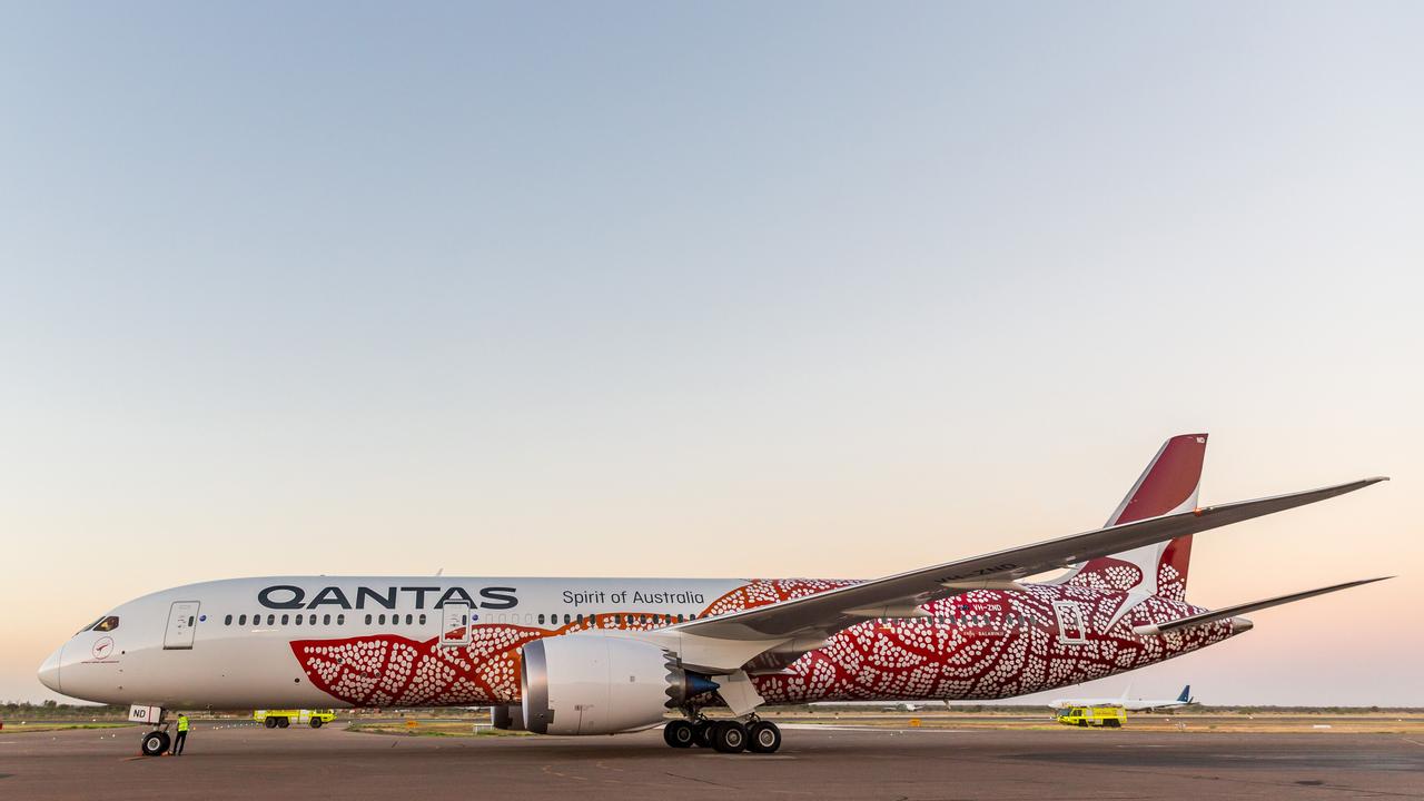 The Qantas Dreamliner called ‘Emily’ will host the flight. Picture: EMMA MURRAY