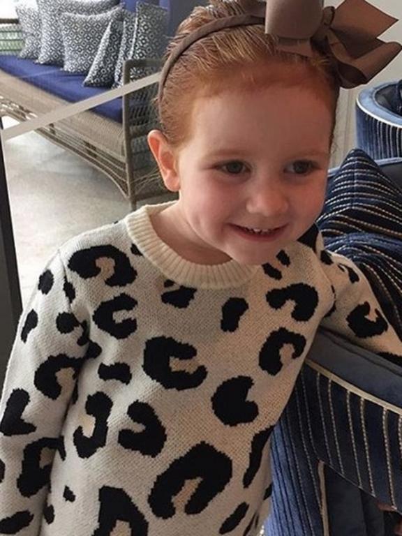 Roxy Jacenko’s daughter Pixie Curtis was seen wearing an Atelier Child jumper.