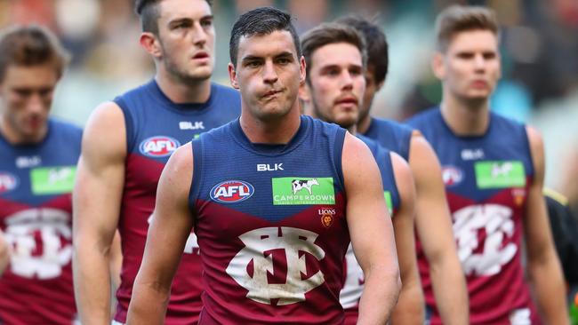 Tom Rockliff and his Brisbane Lions are under the pump.
