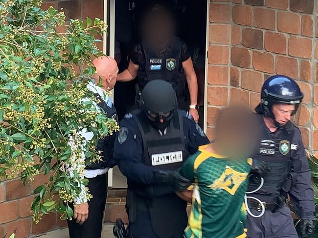 Police executed a search warrant at a home in Tweed Heads West and arrested an 18-year-old man, who was charged with murder following a fatal brawl at Ballina last month.