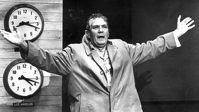  Actor Peter Finch in Network in the role that won Australia its first best actor Oscar.