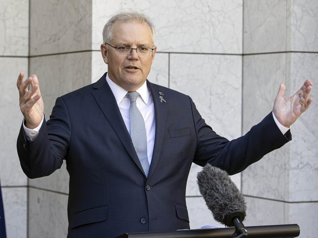 Scott Morrison said he was surprised about the move from ABC employees. Picture: NCA NewsWire / Gary Ramage