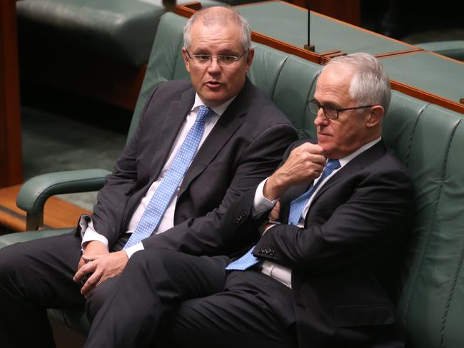 Treasurer Scott Morrison and Prime Minister Malcolm Turnbull have forecast the budget will return to surplus in 2020-21