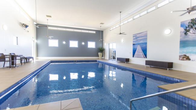 Indoor pool at Aldinga Shores retirement village.