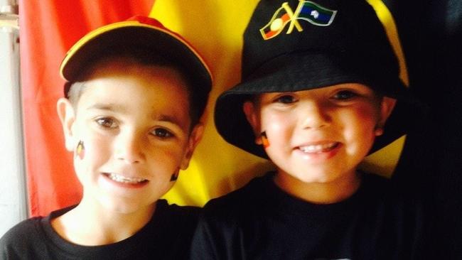 Sheldon, 6, and Shane Shorey, 7, were killed in a car crash in Wellington. Picture: Facebook