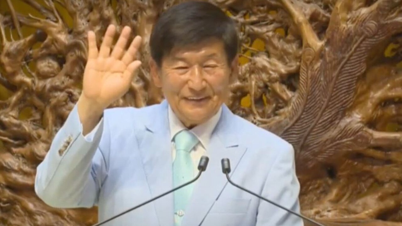 Jeong is 77 years old and founded the religious sect in 1978.