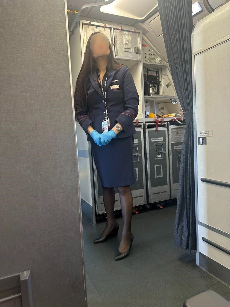 Heather Mullins often flies with her MAGA hat on, but an American Airlines staffer allegedly took issue with it on Sunday. Picture: TalkMullins/X