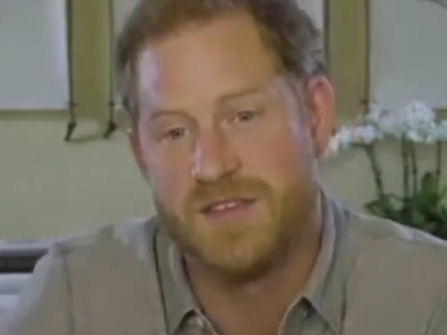 XXScreen grabs XX, Prince Harry suggested coronavirus could be punishment from Mother Nature in a video interview .The royal spoke of his passion for nature in the video chat with WaterBear's CEO Ellen Windemuth and Head of Strategy Sam Sutaria.