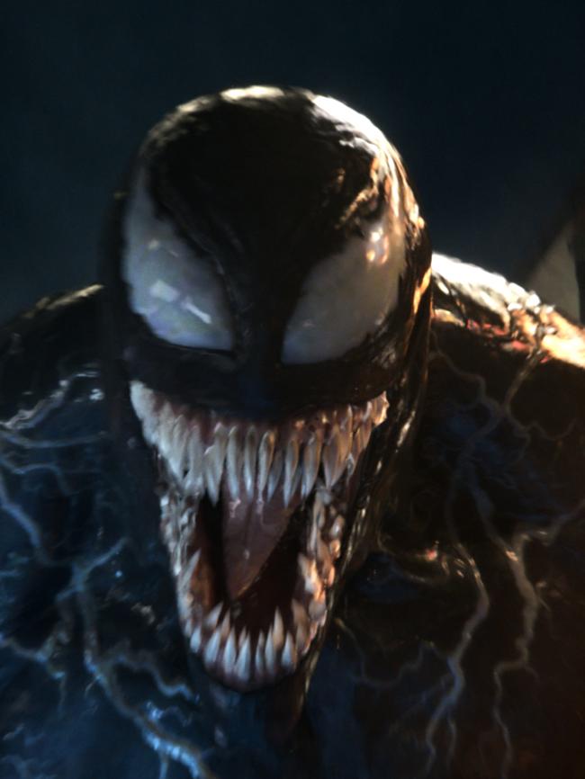 A transformed Hardy in Venom. Picture: Sony Pictures.