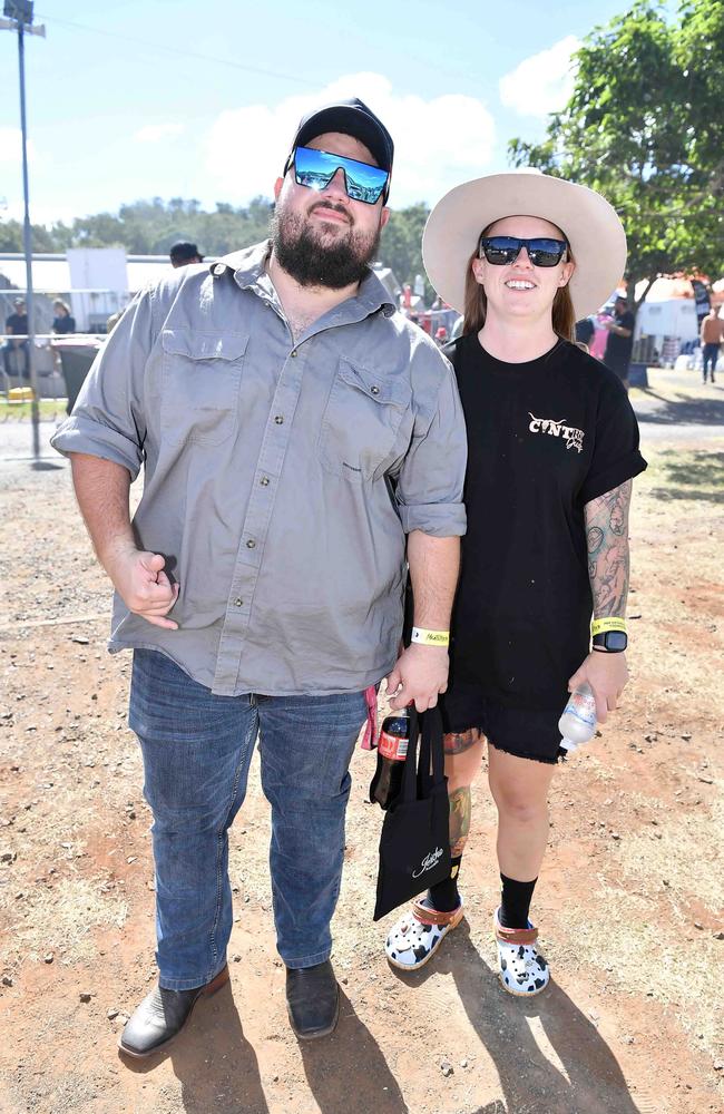 Steven Tysoe and Bianca Clarey at Meatstock, Toowoomba Showgrounds. Picture: Patrick Woods.