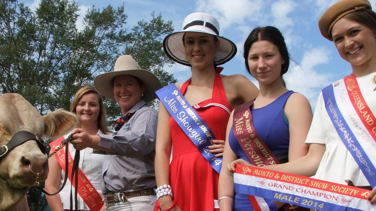 Former Monto Showgirl Donna Baker, far right, got the chance to meet the Duke and Duchess of Cambridge in 2014. Photo Contributed