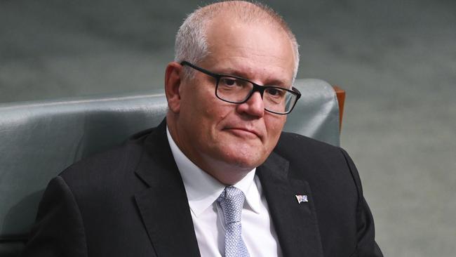 CANBERRA, AUSTRALIA, NewsWire Photos. JULY 31, 2023: Scott Morrison during Question Time at Parliament House in Canberra. Picture: NCA NewsWire / Martin Ollman