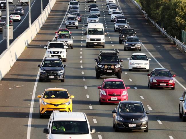 M1 traffic.Traffic congestion near IKEA and Coomera on the Pacific Motorway M1.Picture: NIGEL HALLETT