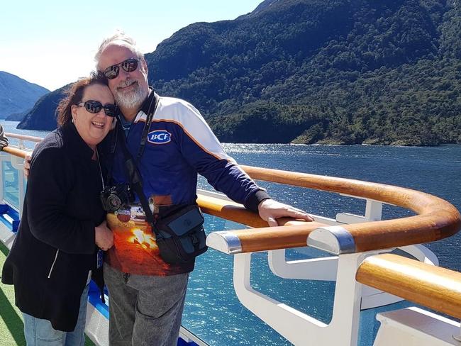 South Australian woman Linda Lavender, who died from COVID-19, with husband Stephen, aboard the Ruby Princess where she contracted the virus.