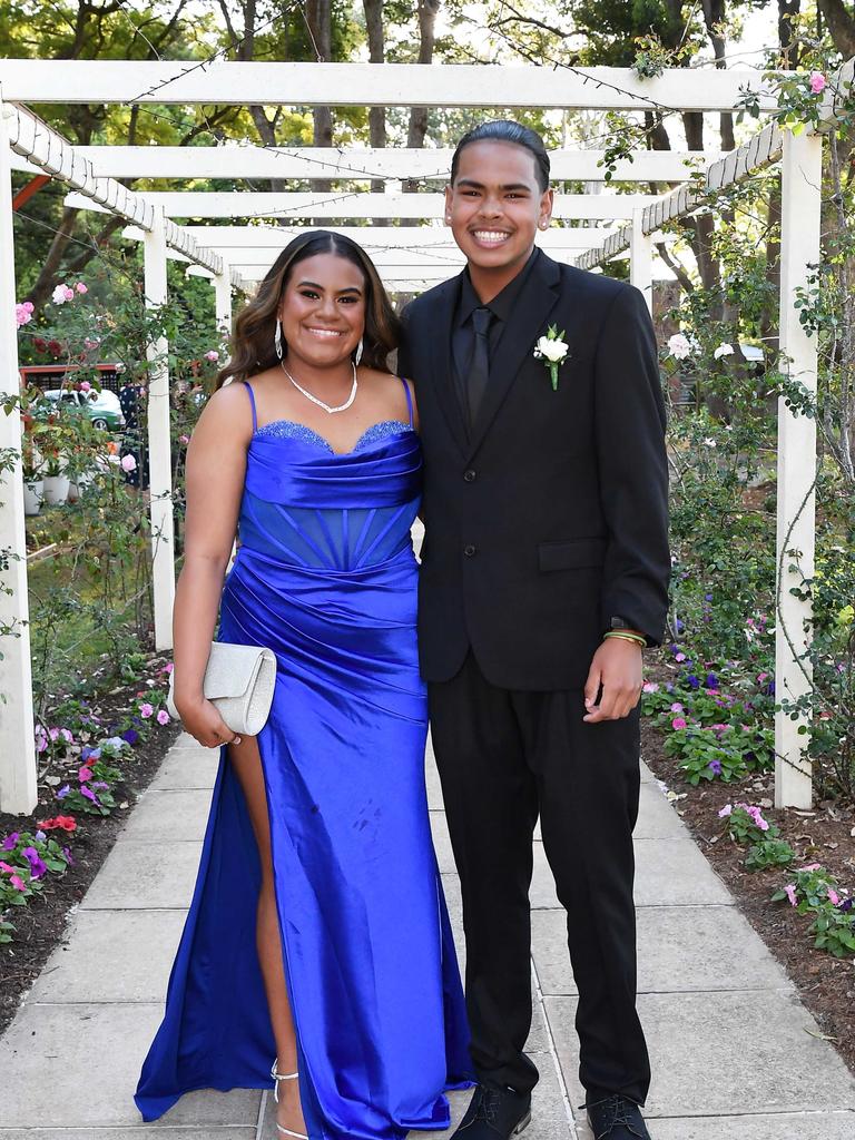 Lashontae Mosby and Credence Moloney at Glennie School Formal. Picture: Patrick Woods.