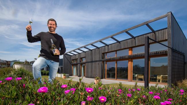 Sociable Weaver co-founder Dave Martin at The 10 Star Home – the first in Victoria with a 10-star energy rating. Picture: Jason Edwards