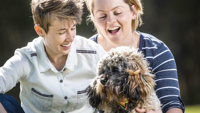 Monte. Sheree Bolton and Tara Mackay with their Cavoodle Monte. Tara Mackay and Sheree Bolton bought a puppy at death's door have been awarded thousands of dollars because they were sold a "family member, not a car". Picture: Eugene Hyland