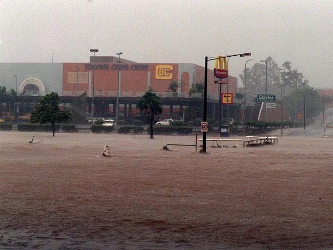 The recent floods were not the first to hit the iconic Brisbane shopping centre.