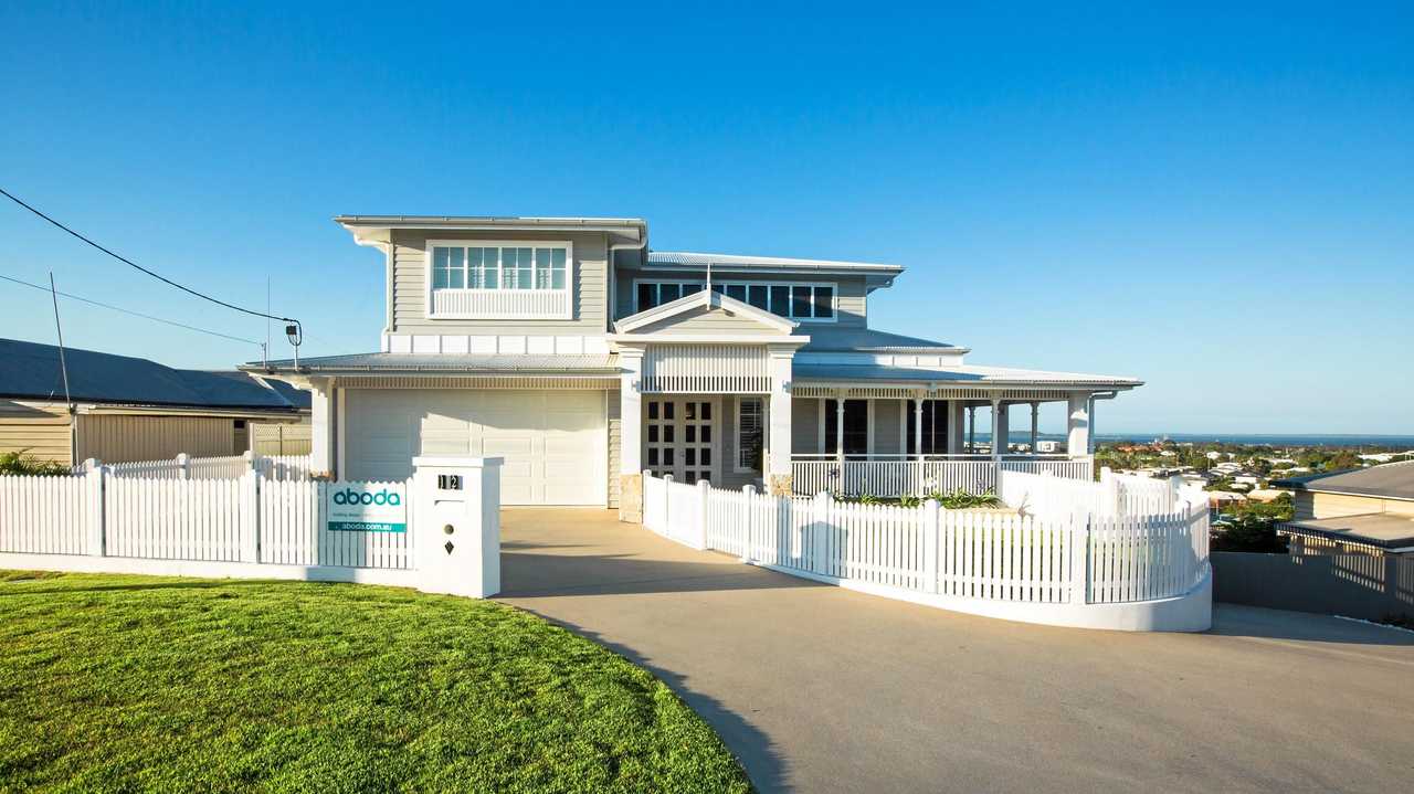 CCF Homes has won Housing Industry Awards Home of the Year with this Hampton-styled central Gladstone mansion. Picture: Katrina Elliott