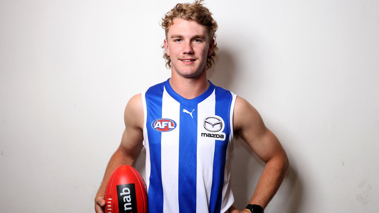 Number one draft pick Jason Horne-Francis (Photo by James Elsby/AFL Photos via Getty Images)