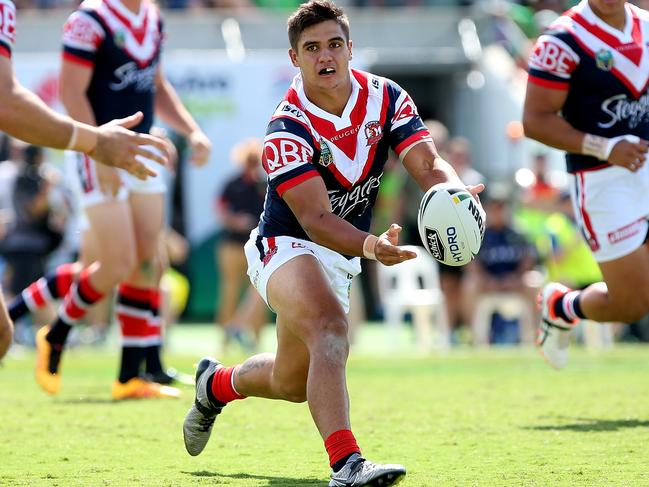 Nikorima in action for the Roosters. Picture: Kym Smith