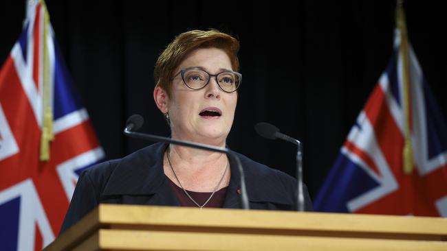 Marise Payne announced the agreements would be scrapped this week. Picture: Hagen Hopkins/Getty Images